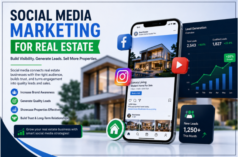 Social Media Marketing for Real Estate – Lead Generation, Brand Awareness and Property Promotion Through Facebook, Instagram and YouTube