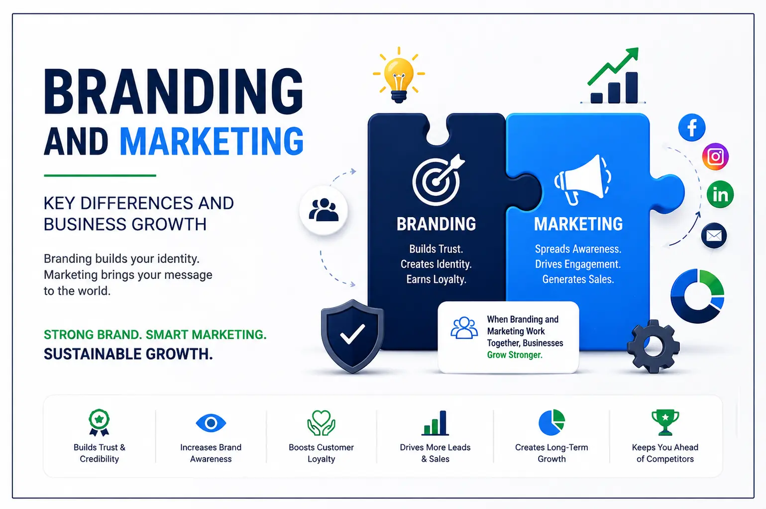 Branding and Marketing: Understanding the Difference and Building a Strong Business Strategy